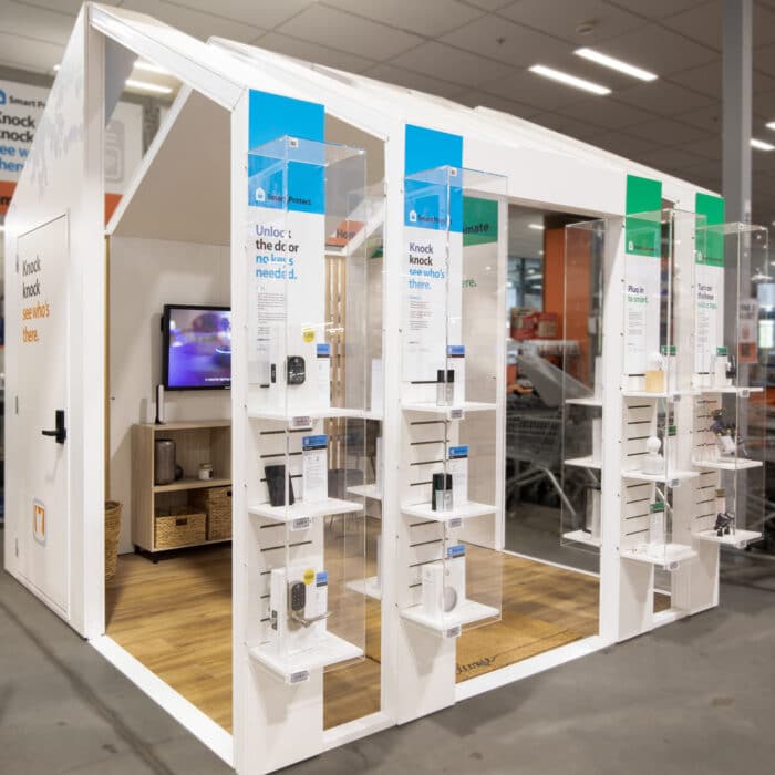 Mitre 10 Smarthome store-in-store display